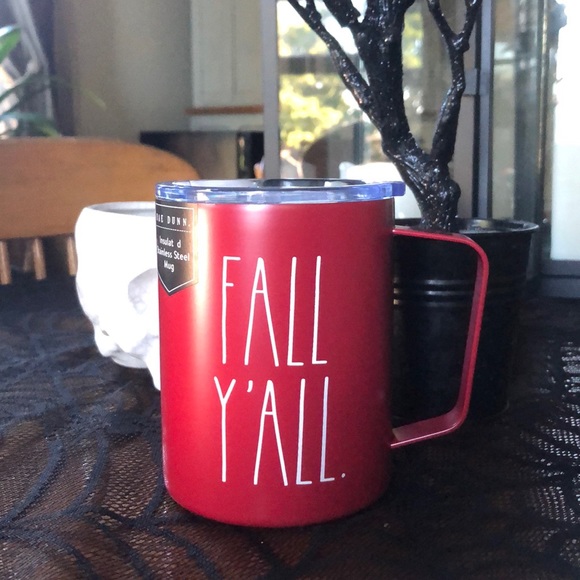 Rae Dunn | Rare Red Fall Y’all Insulated Steel Mug - Picture 1 of 6
